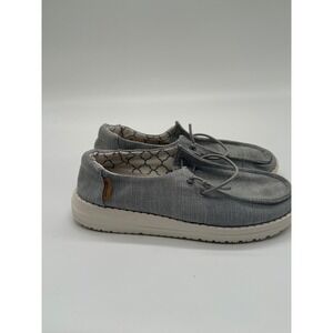 Hey Dude Boys Gray Slip On Loafers Casual Comfort Shoes Youth Kids